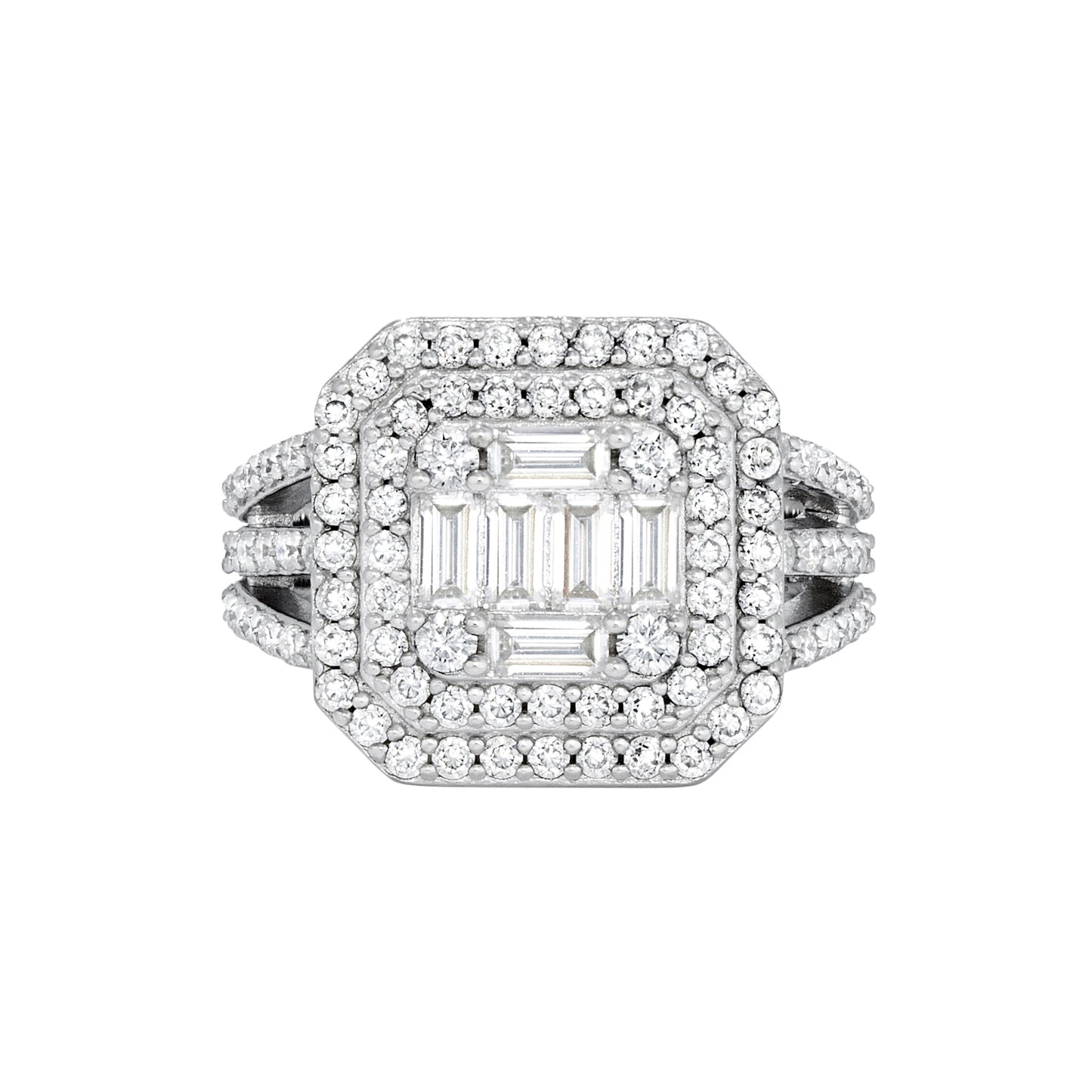 Baguette Square Ring
