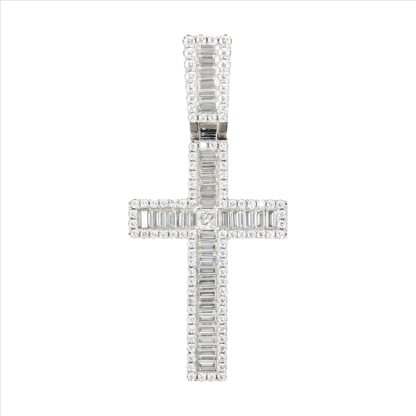Baguette Cross Pendant