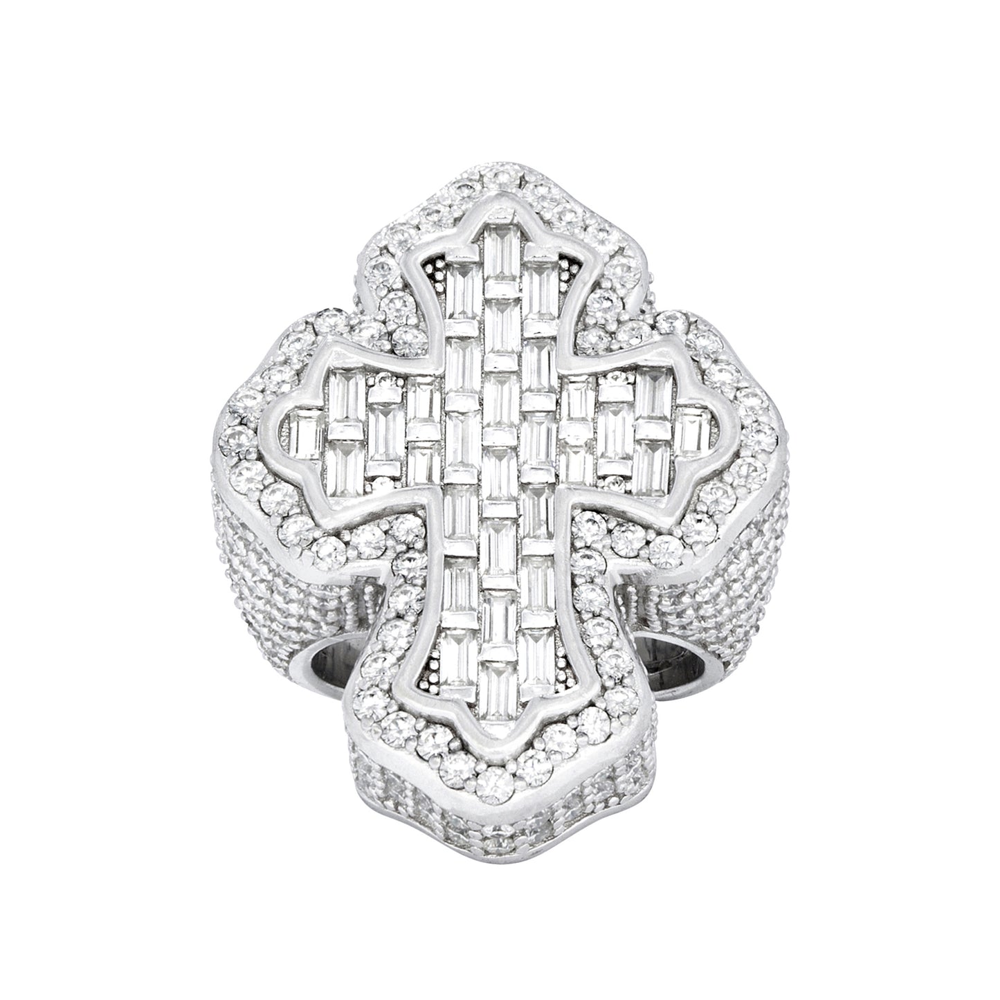 Baguette Cross Ring