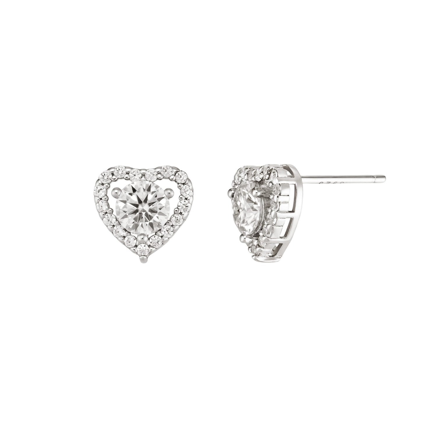 Heart Halo Earrings