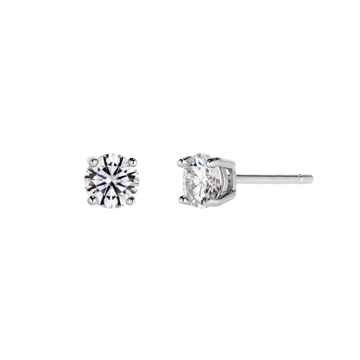 Solitaire Stud Earrings 0.5ct