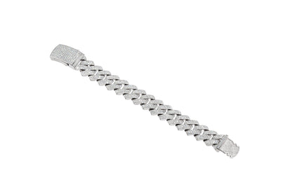 20MM 3-Row Raised Cuban Bracelet