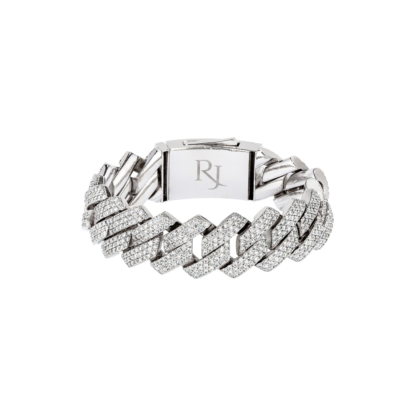 20MM 3-Row Raised Cuban Bracelet