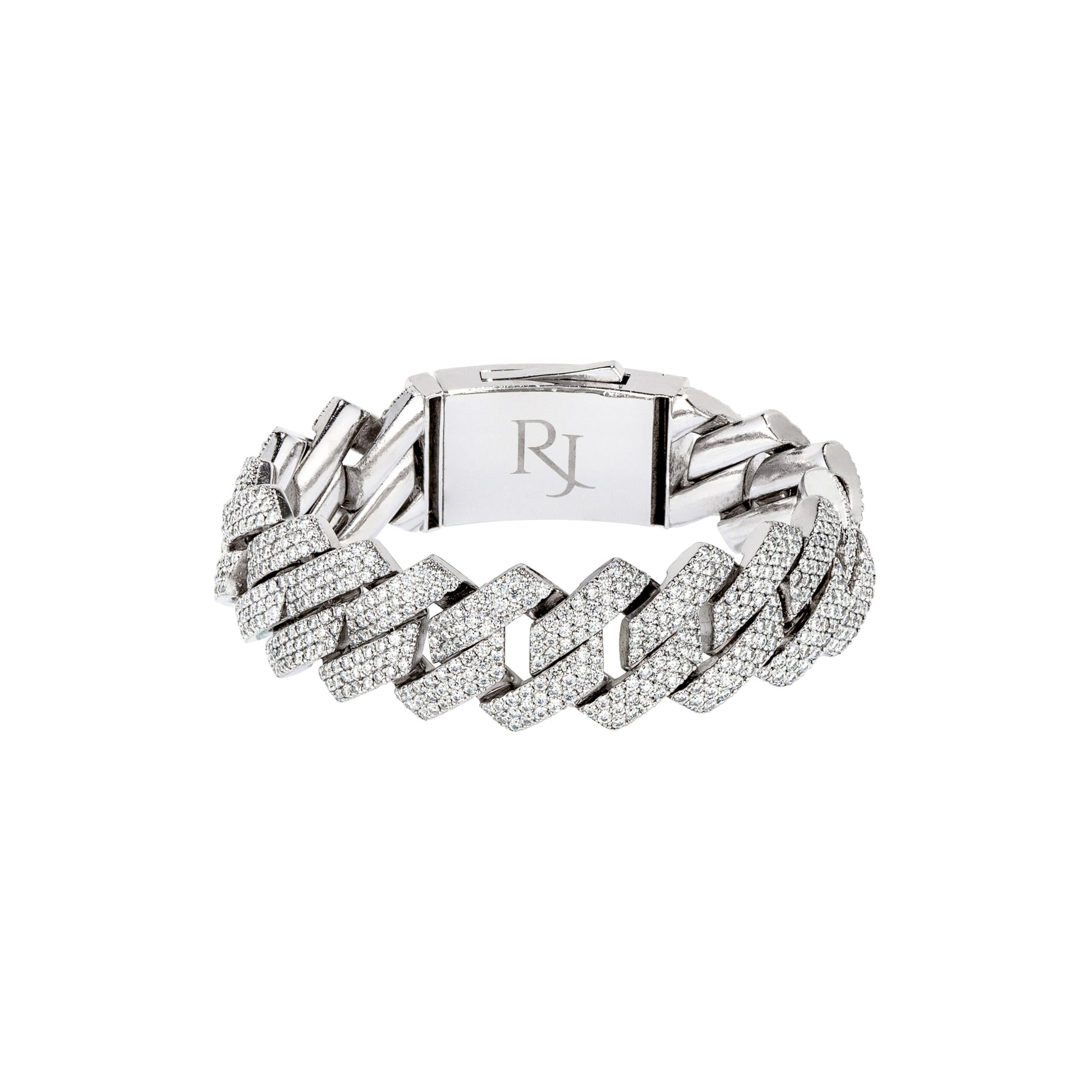 20MM 3-Row Raised Cuban Bracelet