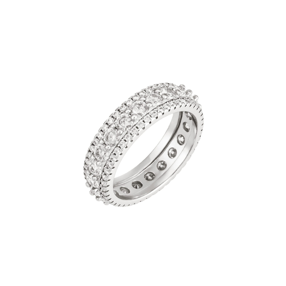 Triple Row Eternity Ring