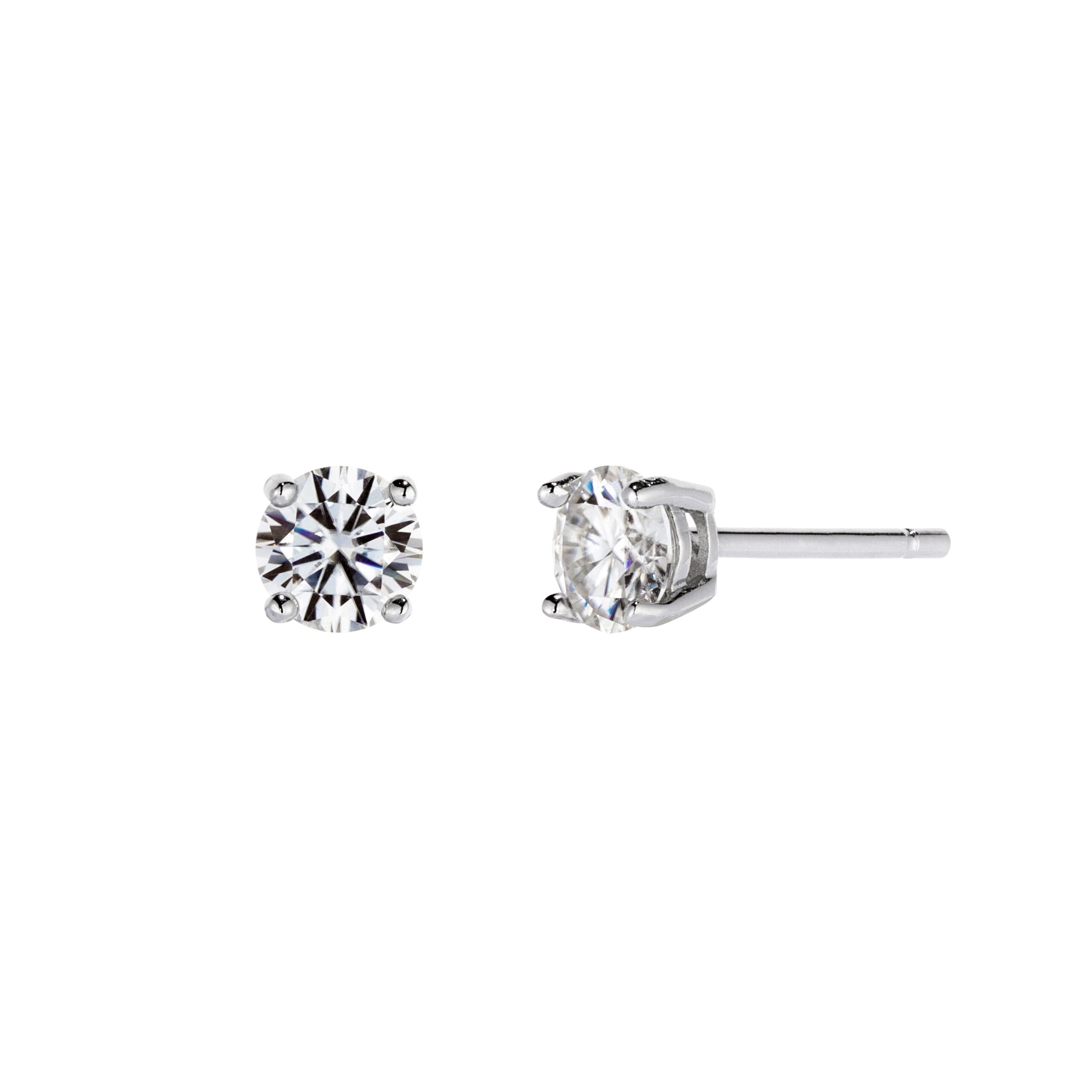 Solitaire Stud Earrings 0.5ct