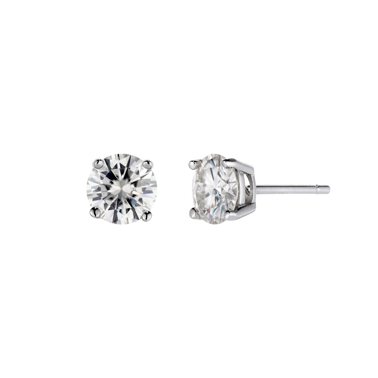 Solitaire Stud Earrings 1ct