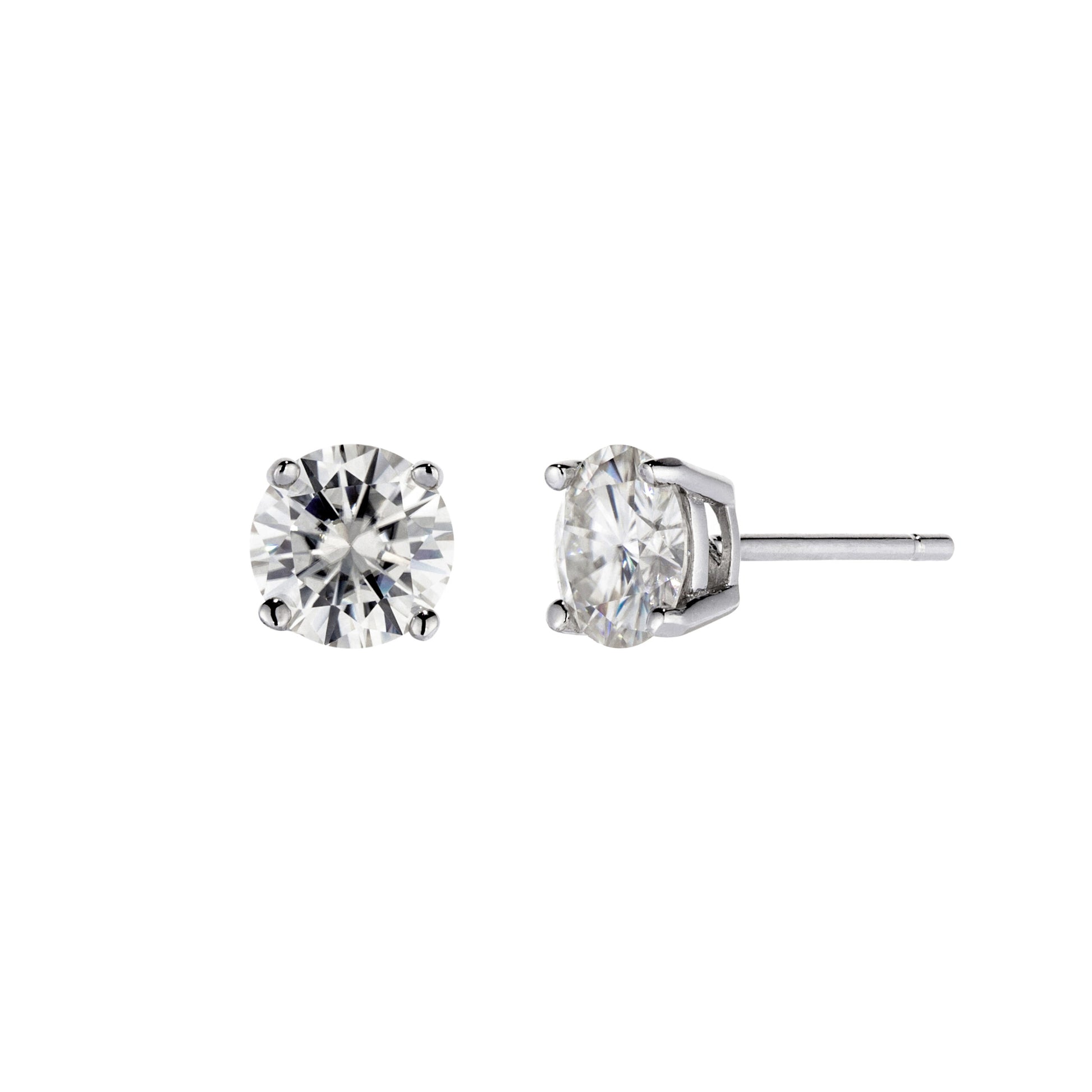 Solitaire Stud Earrings 1ct
