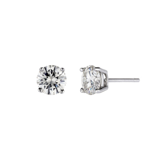 Solitaire Stud Earrings 1ct